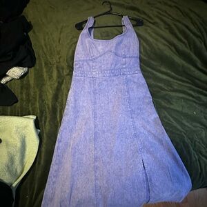 Future Collective Midi Denim Dress